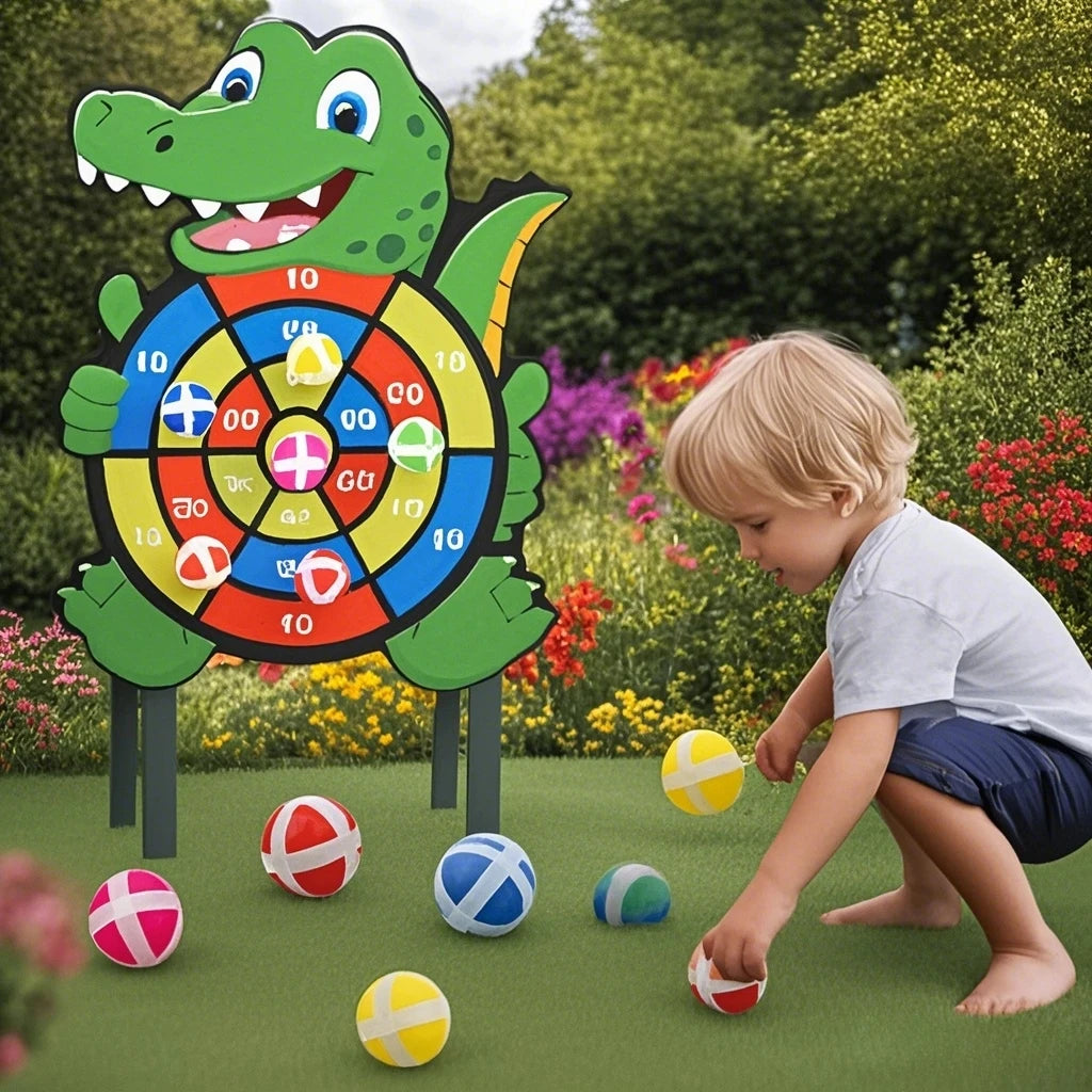 Kids Sticky Ball Dart Board – Montessori Target Game Toy Kids Target Game SPOT