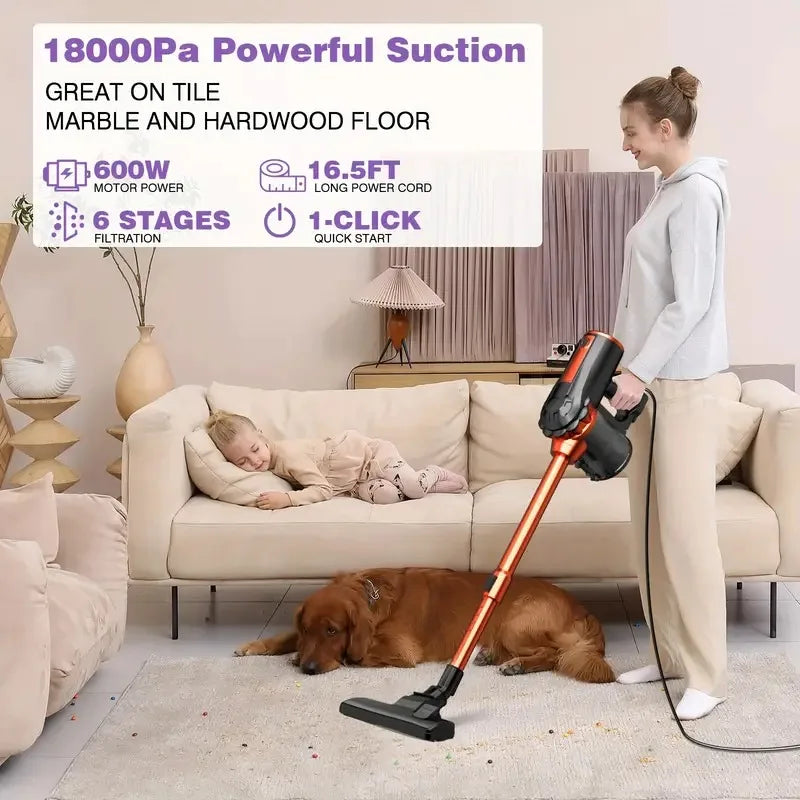 Wireless Handheld Vacuum – 18kPa Suction, 600W, Low Noise Handheld Vacuum Cleaner SPOT