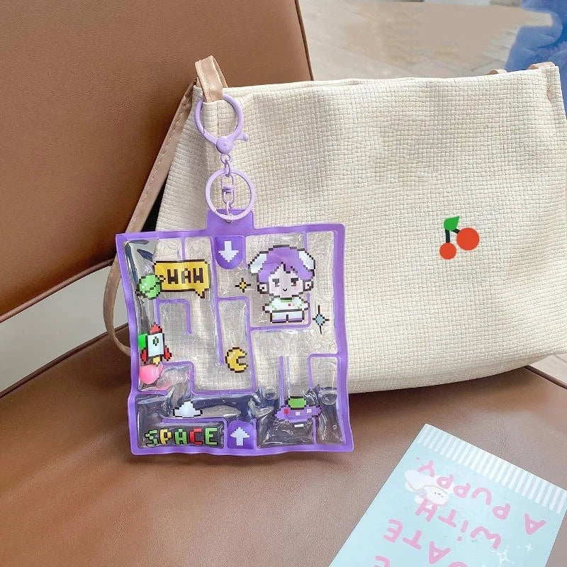Water Bag Maze Squeeze Fidget Keychain Toy | Bulk Gifts Fidget Keychain Toy SPOT A8