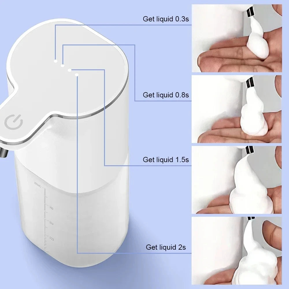 Touchless Automatic Foam Soap Dispenser – USB Type-C, White Foam Soap Dispenser SPOT