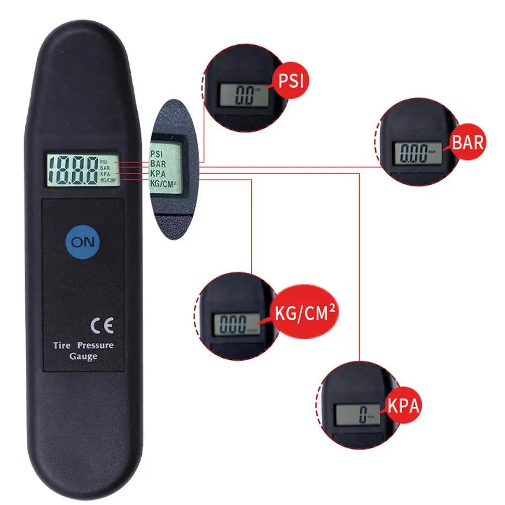 TG101 Digital Tire Pressure Gauge LCD – PSI BAR KPA Tire Pressure Gauge SPOT