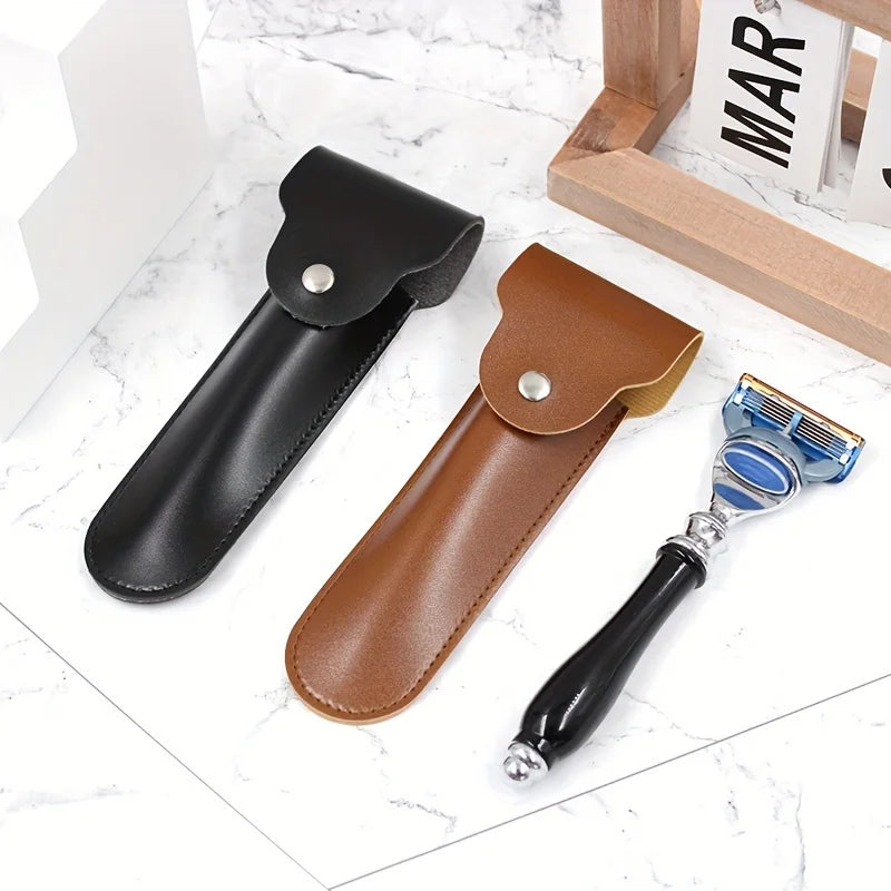 PU Razor Travel Case – Protective Portable Storage Holder Razor Travel Case SPOT