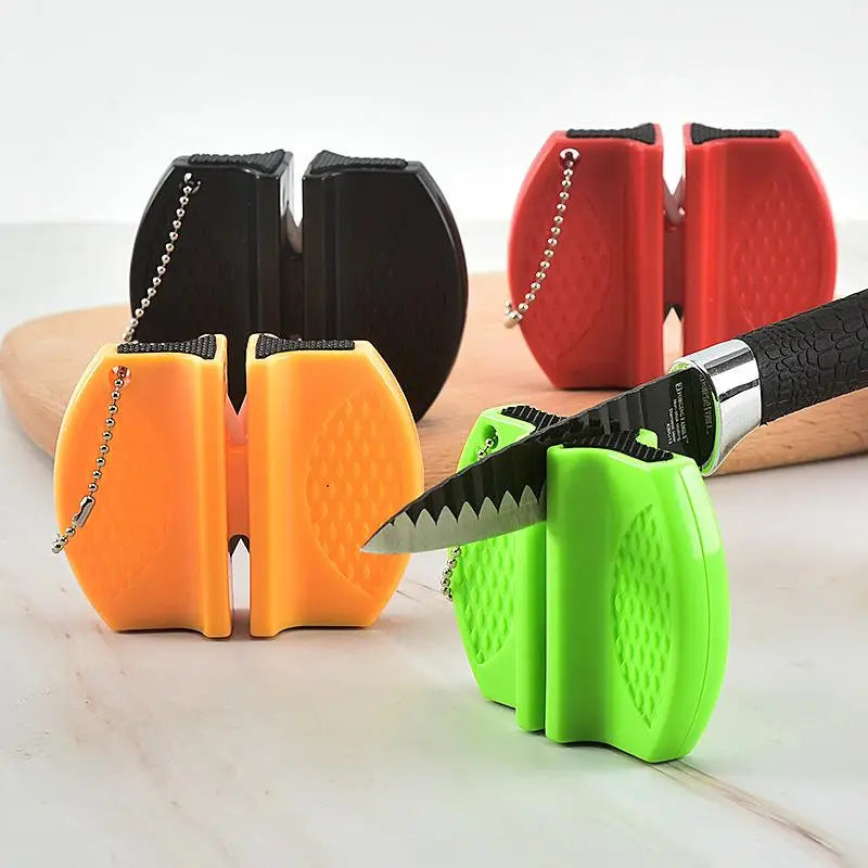 Mini Dual-Slot Knife Sharpener – Kitchen & Outdoor Use Knife Sharpener SPOT