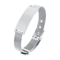 Personalized ID Bracelet Stainless Steel Gold | Unisex ID Bracelet SPOT BR-1617S Width 16mm