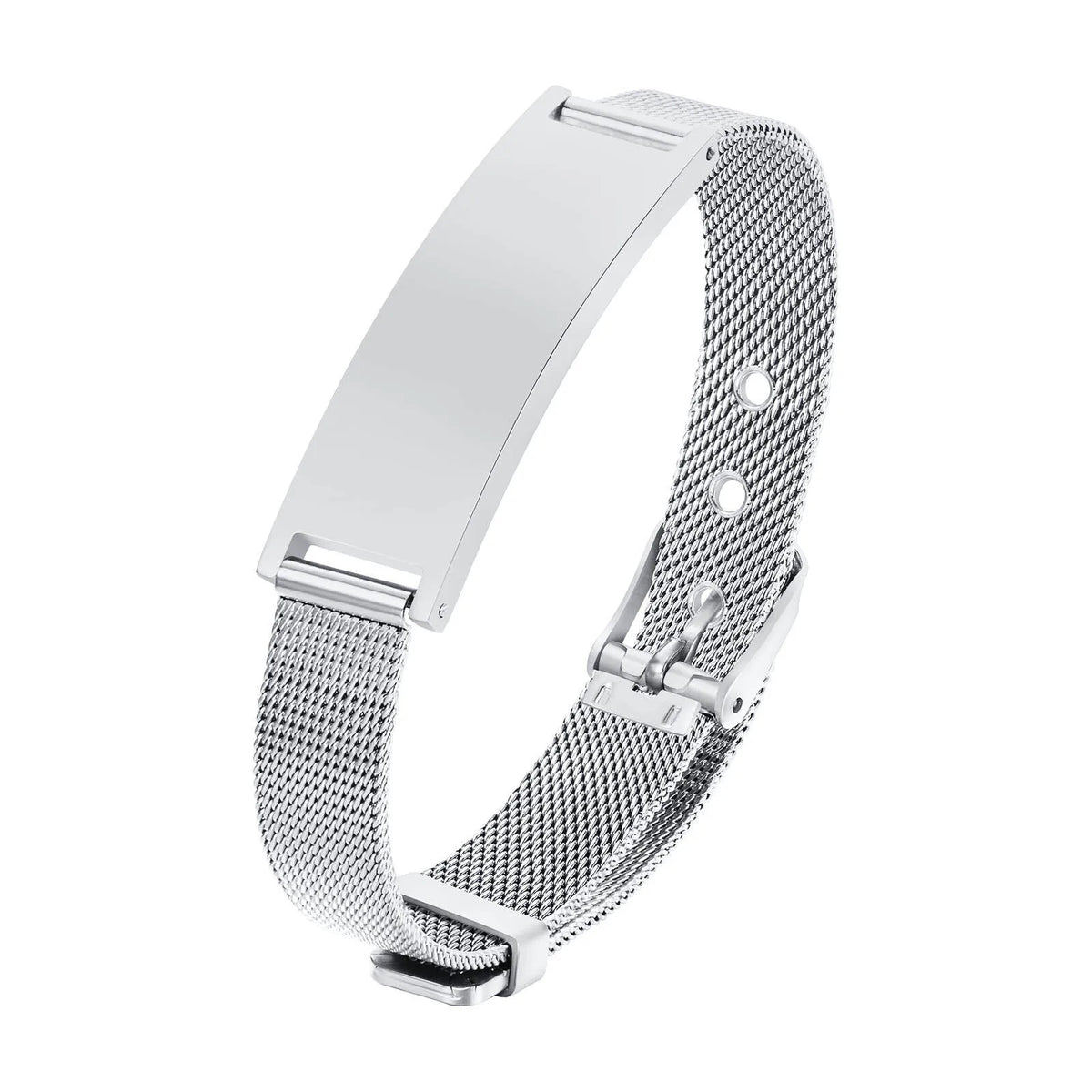 Personalized ID Bracelet Stainless Steel Gold | Unisex ID Bracelet SPOT BR-1617S Width 16mm