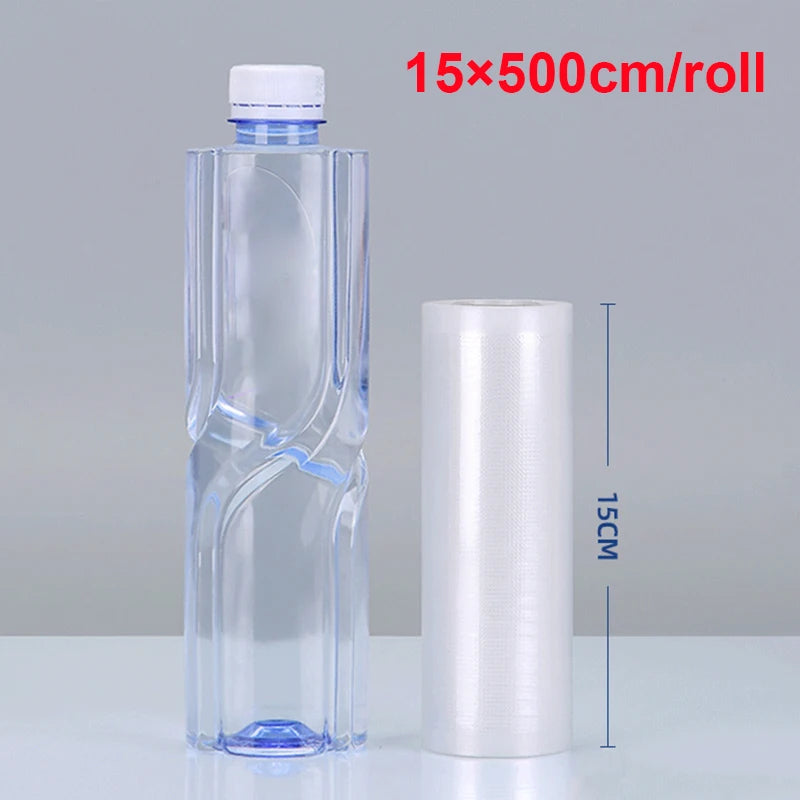 Vacuum Sealer Bag Rolls 5-Pack | Custom Length Food Storage Vacuum Sealer Bag Rolls SPOT 1Roll 15x500cm