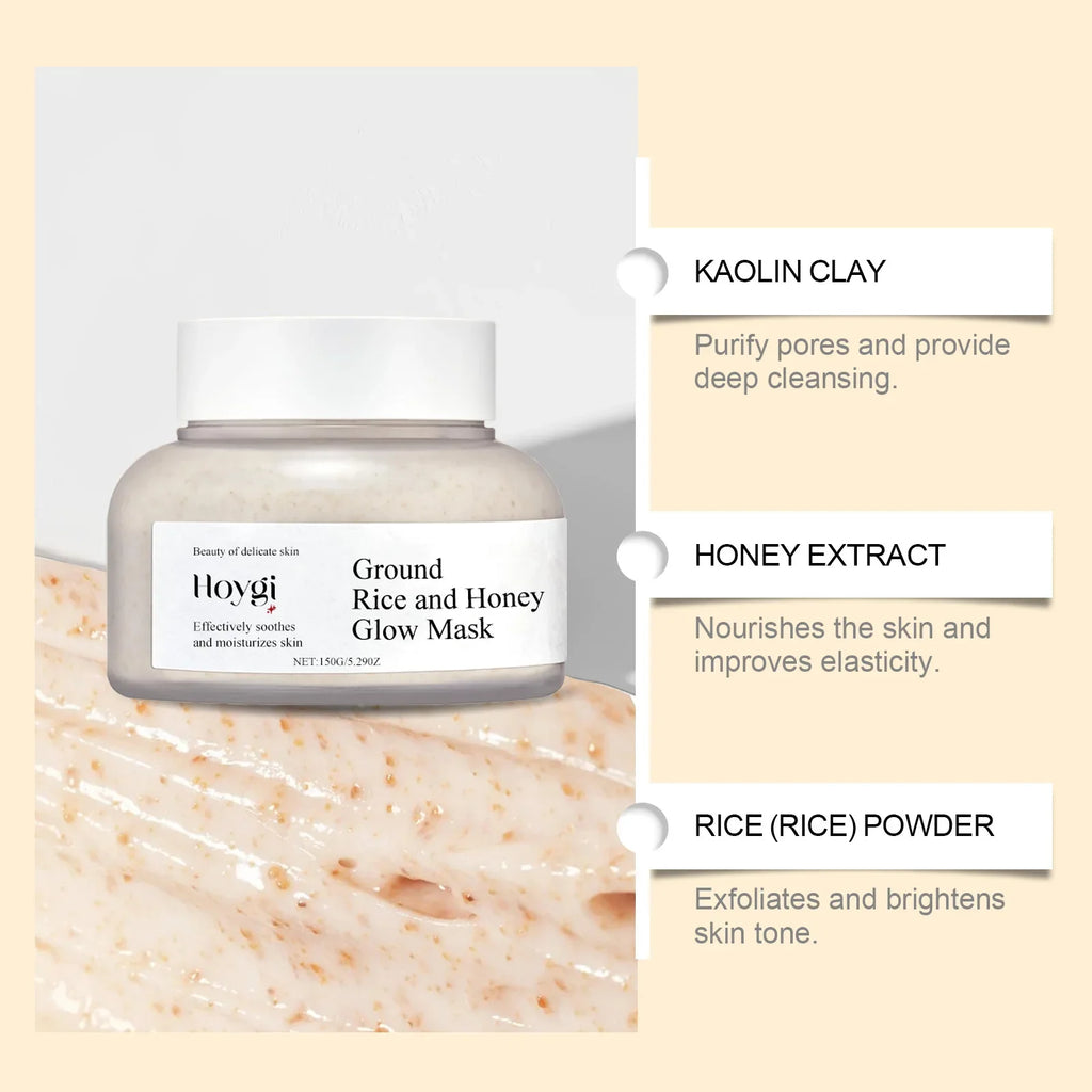 Hoygi Rice & Honey Face Mask – Hydrating & Brightening 150g Hydrating Face Mask SPOT