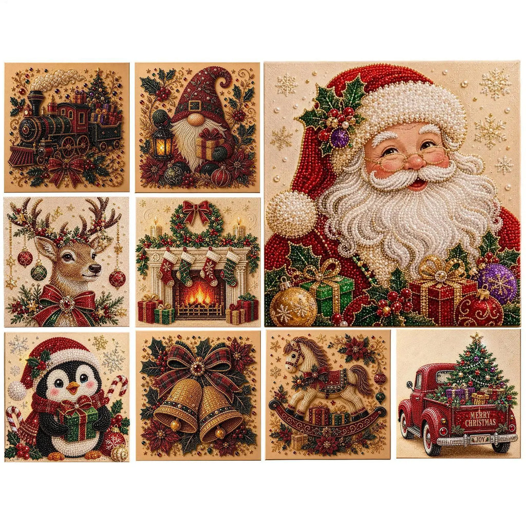 DIY Christmas Pearl Diamond Art Painting Kit | Beginner Craft DIY Art Craft Kit SPOT