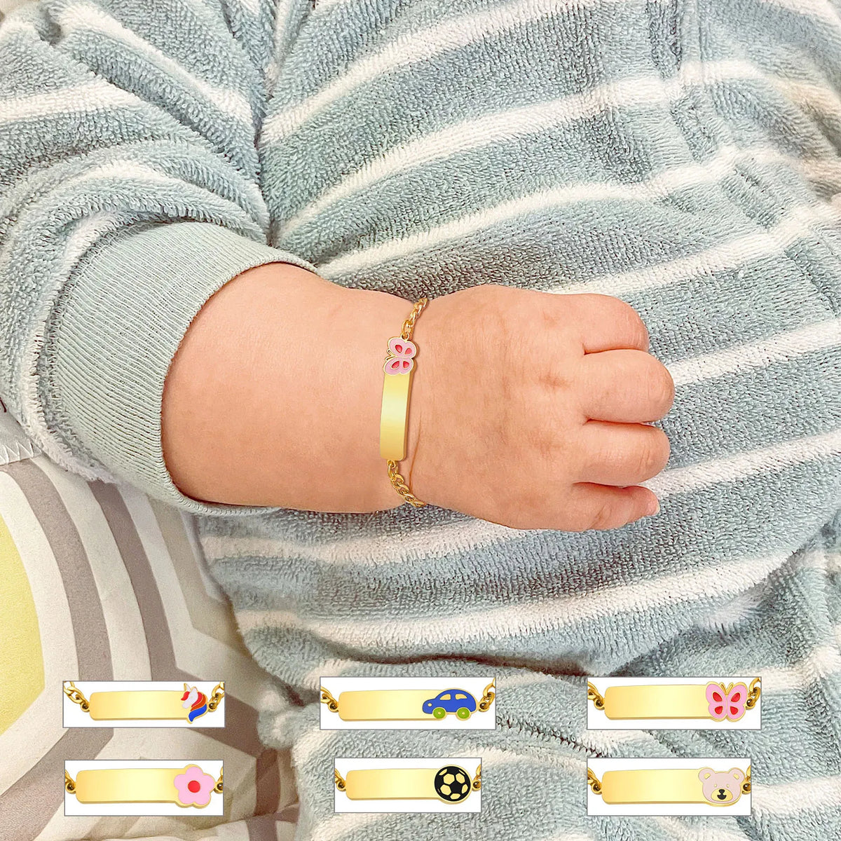 Personalized Engraved Name Bracelet – Stainless Steel, Gold Personalized Bracelet SPOT