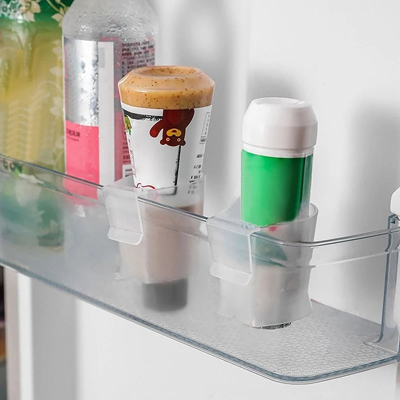 2-Pack Fridge Door Bottle Rack – Movable Spice Organizer Clips Fridge Door Organizer SPOT