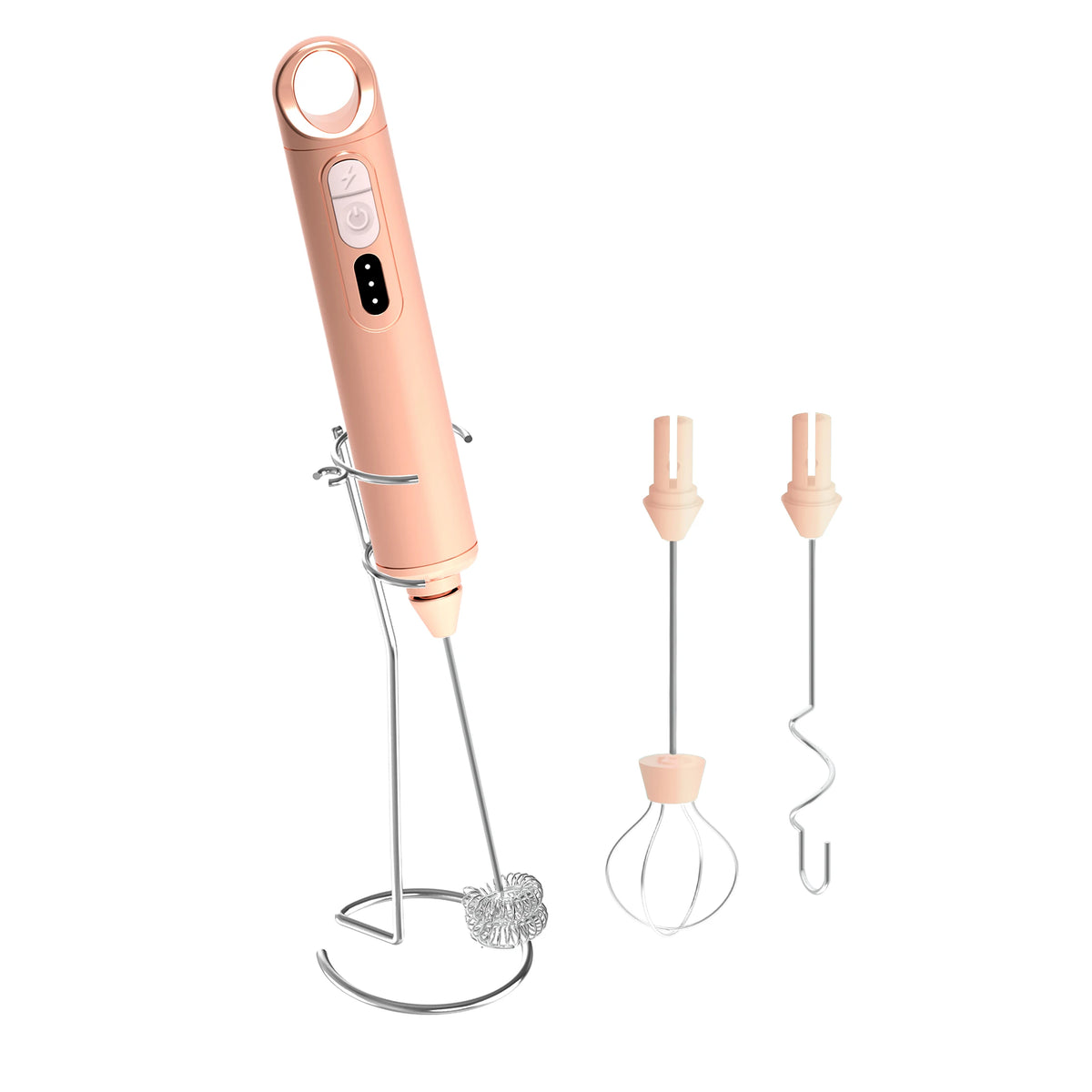 USB Rechargeable Handheld Milk Frother with Stand & Whisk Milk Frother SPOT Default Title