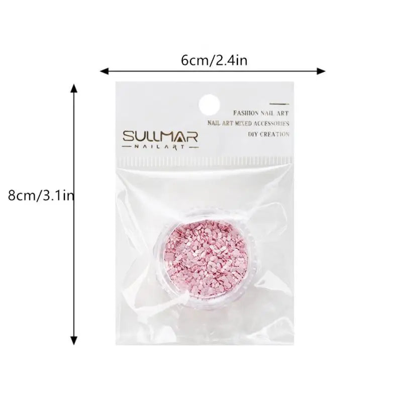 1mm Mini Circular Nail Glitter – Sparkling DIY Nail Art Sequins Nail Art Glitter SPOT