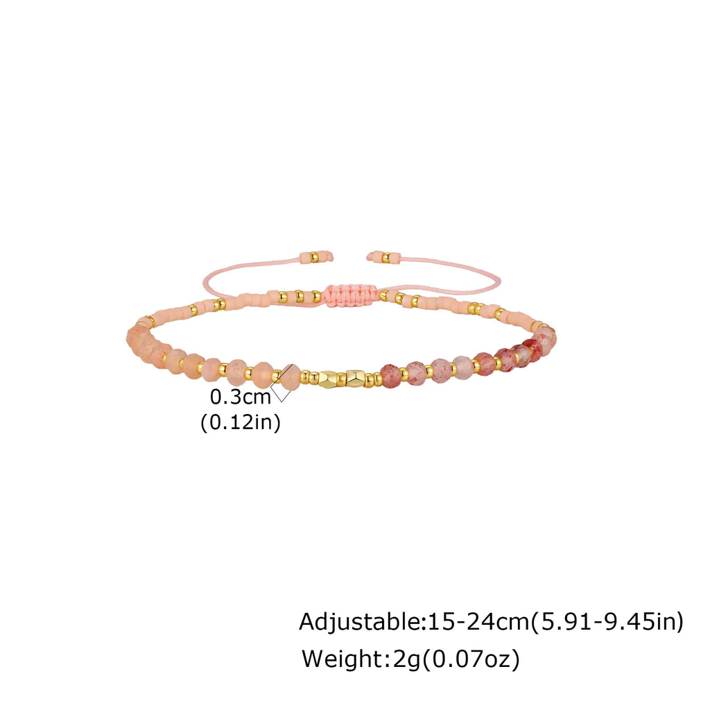 Handmade Multicolor Seed Bead Bracelet – Boho Stackable Women Beaded Bracelet SPOT BR-2817G02