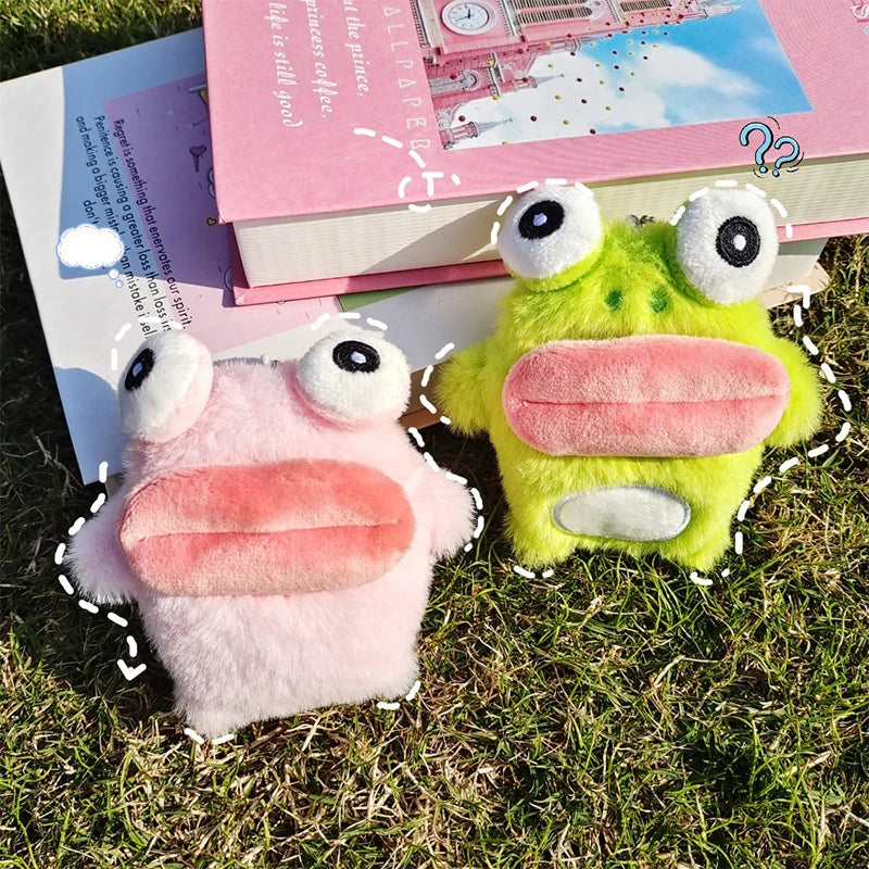 Cute Frog Plush Keychain – Cartoon Sausage Mouth Doll Charm Plush Keychain Charm SPOT