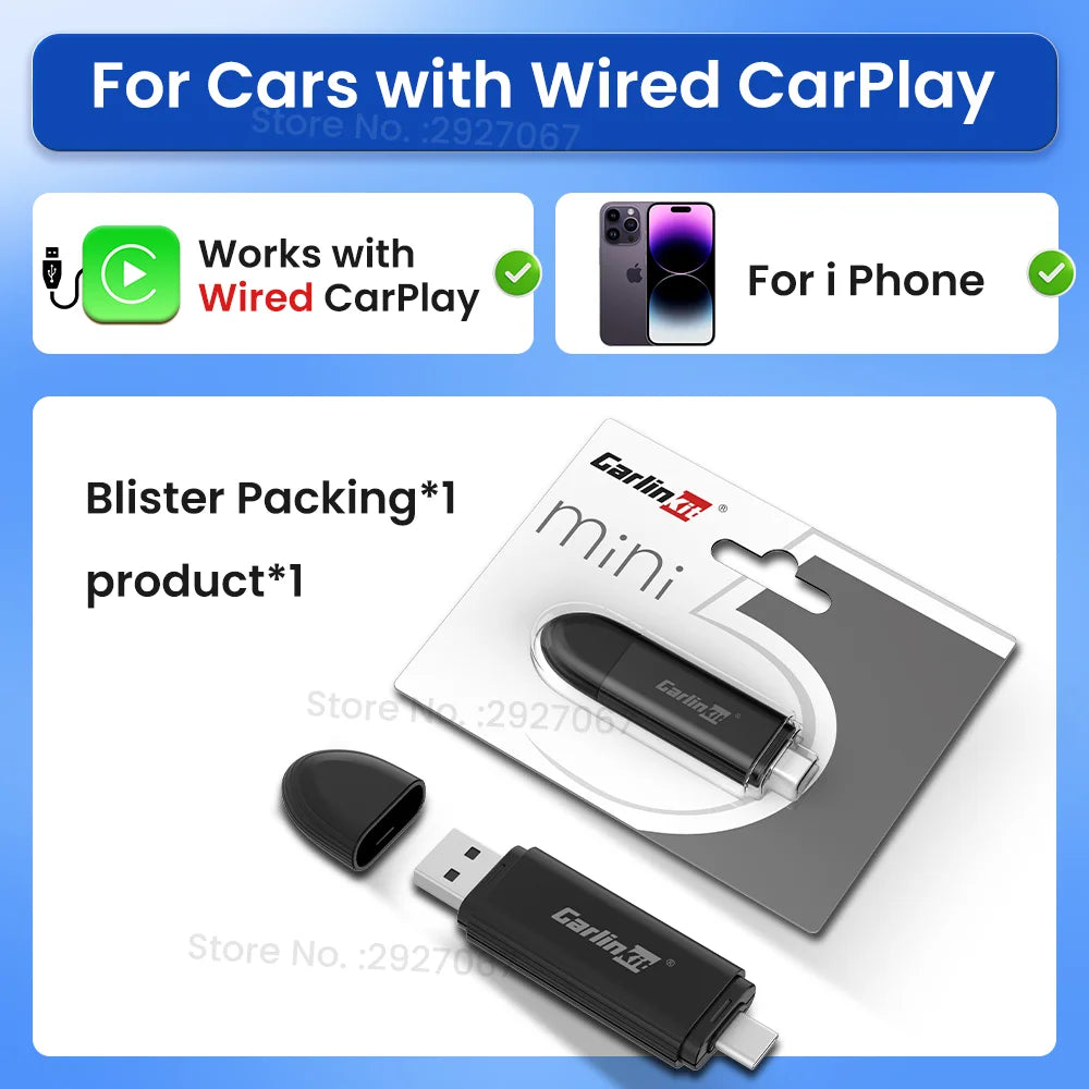 CarlinKit Mini5 Wireless CarPlay Adapter – USB Plug & Play Wireless CarPlay Adapter SPOT MINI5 wireless CarPlay