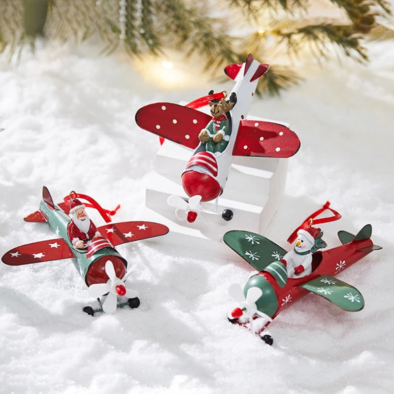 24-Pc Retro Iron Christmas Ornaments – Festive Hanging Pendants Christmas Ornament Set SPOT