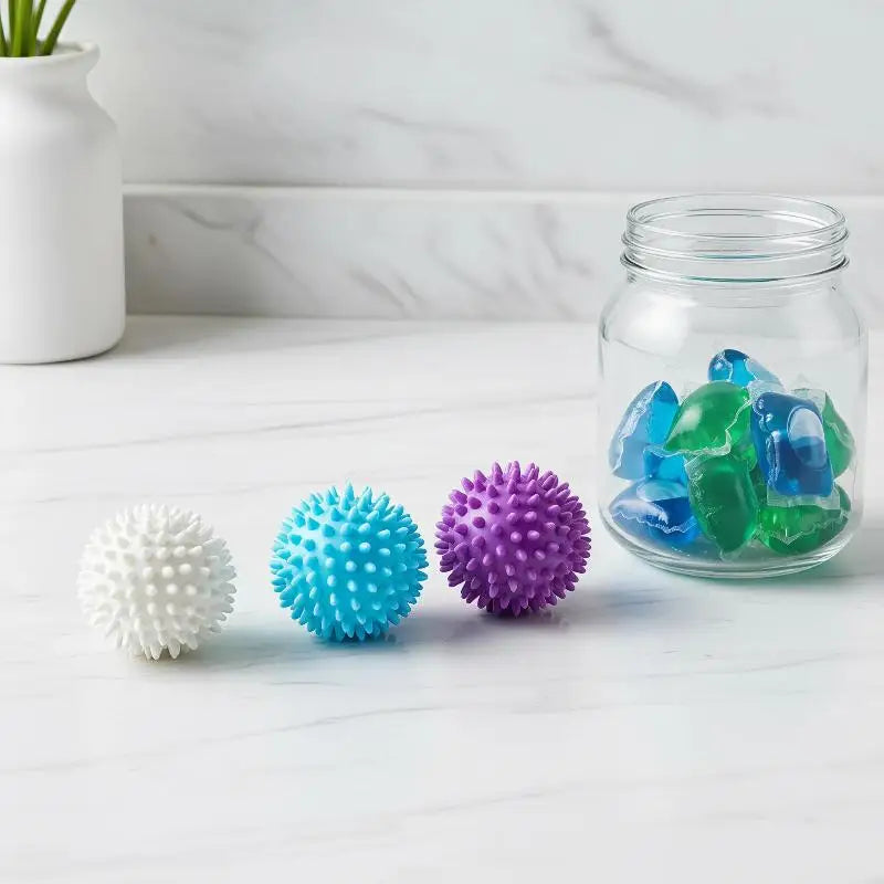 Reusable Anti-Tangle Laundry Balls – TPR Washing Balls 3/5/12 Pack Laundry Washing Balls SPOT