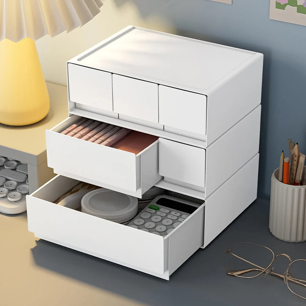 Stackable Desktop Drawer Organizer – Multi-Layer Storage Box Drawer Desk Organizer SPOT