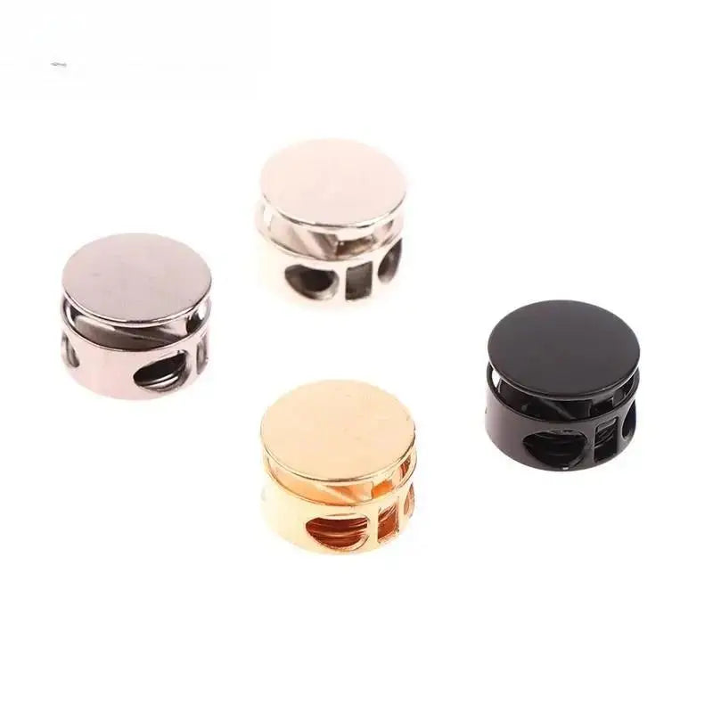 10-Pack Metal Dual-Hole Spring Cord Locks – Alloy Drawstring Clips Cord Lock Fastener SPOT