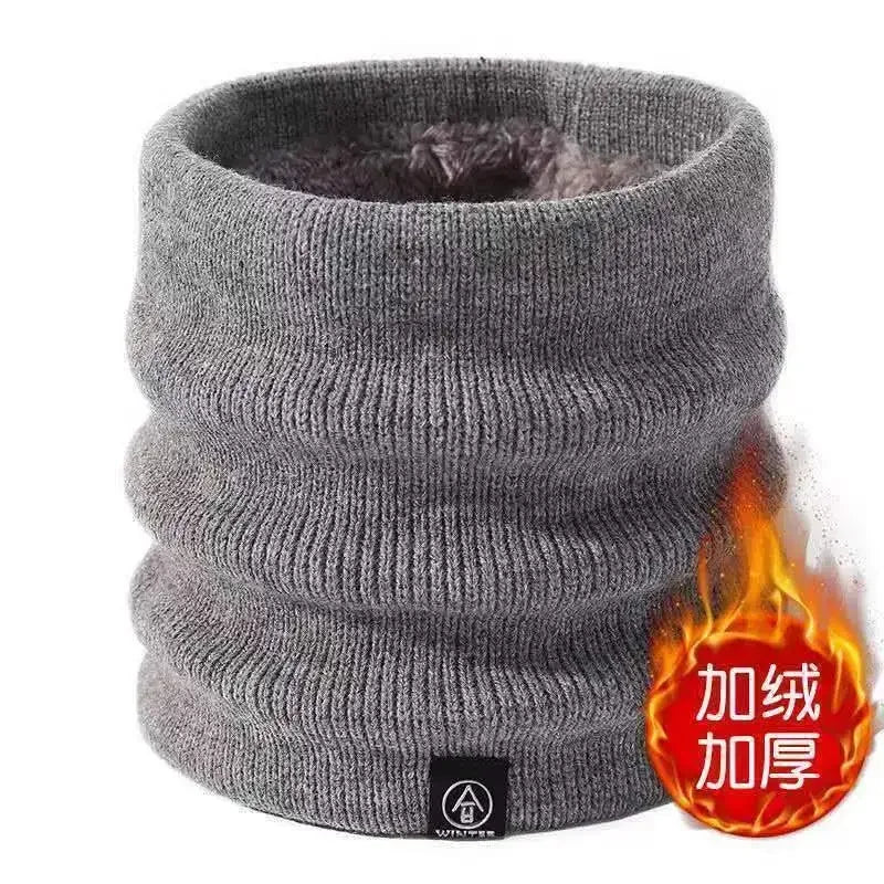 Knitted Neck Warmer Scarf – Soft Fleece Winter Collar, Men & Women Neck Warmer Scarf SPOT