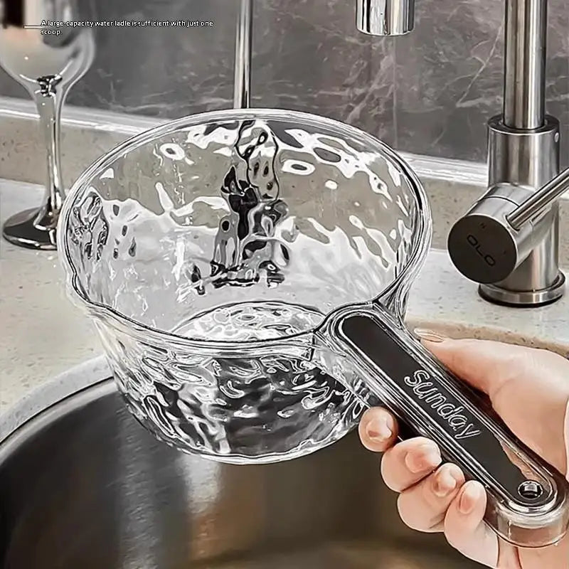 PP Glacier Texture Water Ladle – Non-Slip Kitchen & Camping Scoop Kitchen Water Ladle SPOT