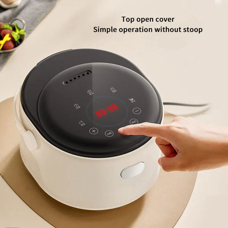 DUTRIEUX 1.8L Mini Rice Cooker – Digital Timer & Non-Stick Pot Mini Rice Cooker SPOT