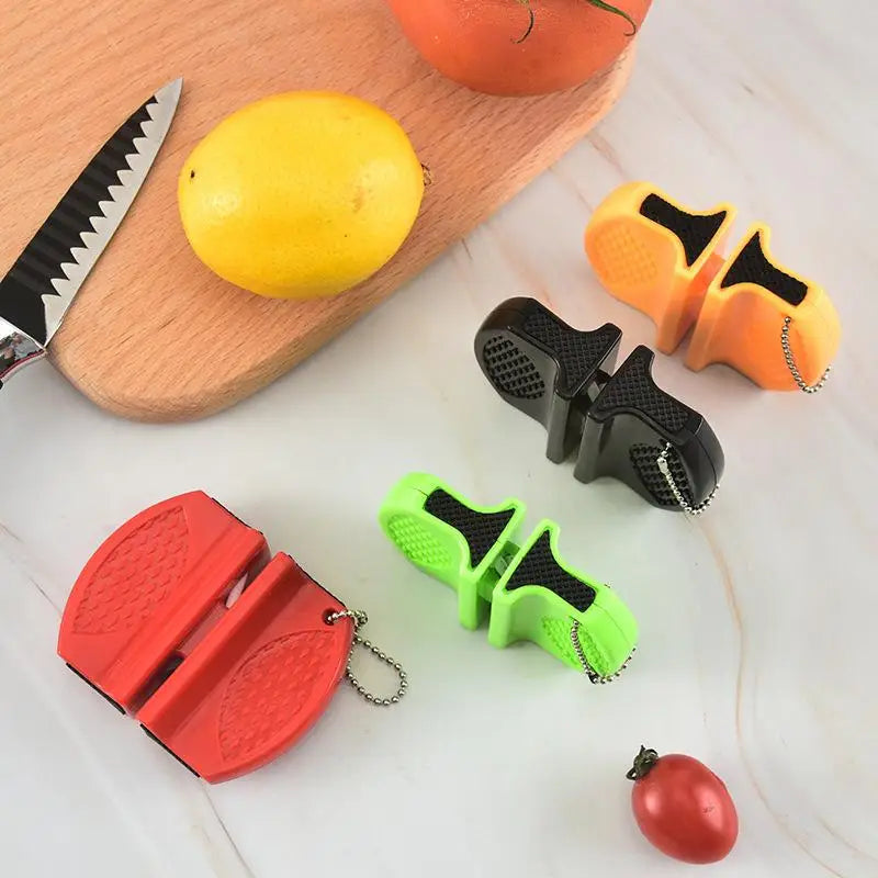 Mini Dual-Slot Knife Sharpener – Kitchen & Outdoor Use Knife Sharpener SPOT