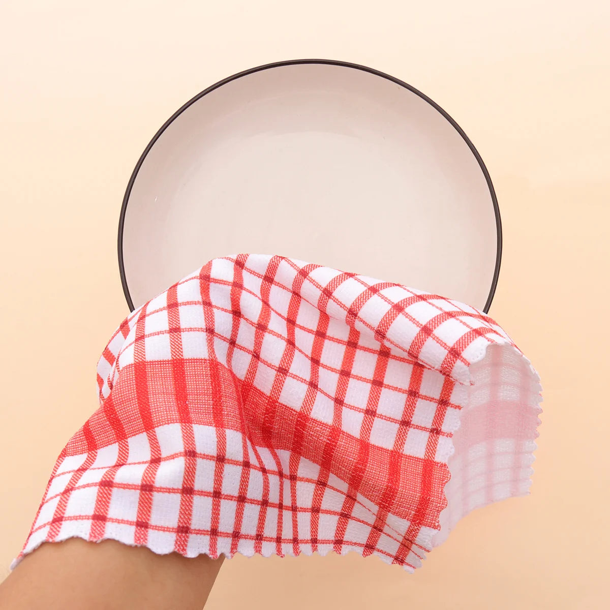 Modern Checkered Dish Towels – Soft & Absorbent Kitchen Towels 6/12pk Kitchen Dish Towels SPOT