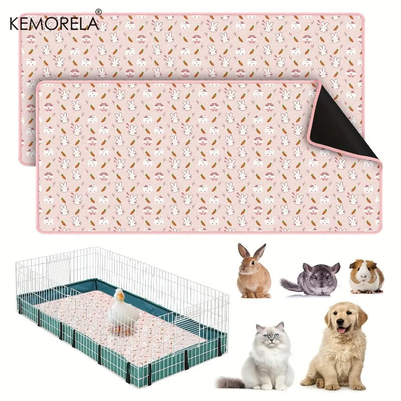 Washable Guinea Pig Absorbent Mat – Quick-Dry Small Pet Liner Small Pet Bedding Mat SPOT