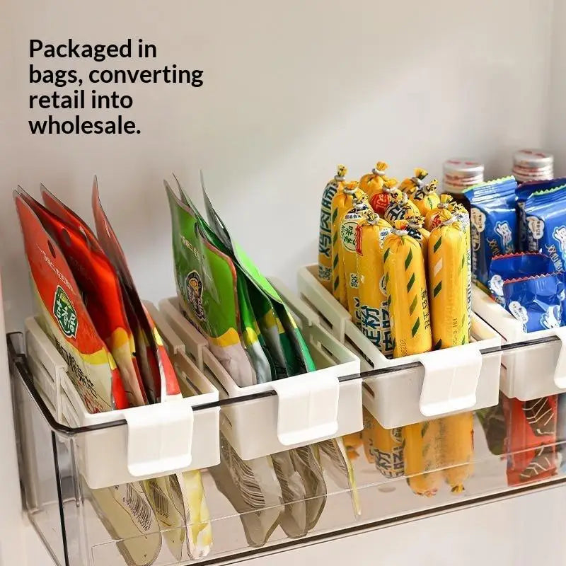 5-Pack Clip-On Fridge Door Organizer | Adjustable Divider Boxes Fridge Door Organizer SPOT