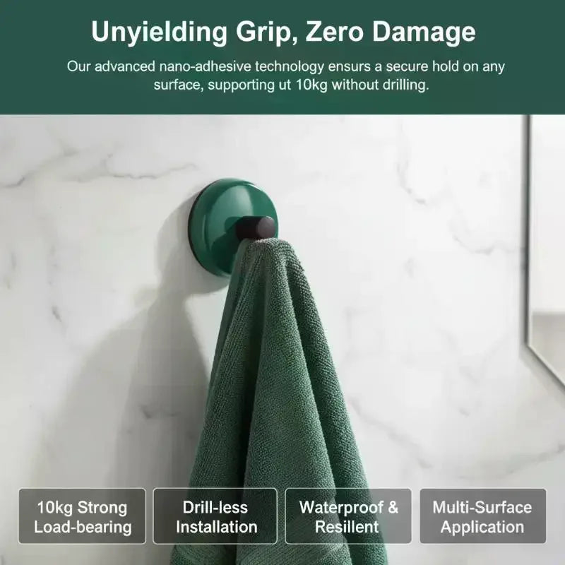 4-Pack No-Drill Suction Cup Wall Hooks – ABS Bathroom Hangers Suction Cup Hooks SPOT