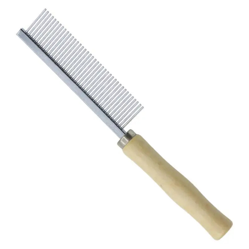 Pet Grooming Comb – Wood Handle & Stainless Steel Teeth Pet Grooming Comb SPOT A1