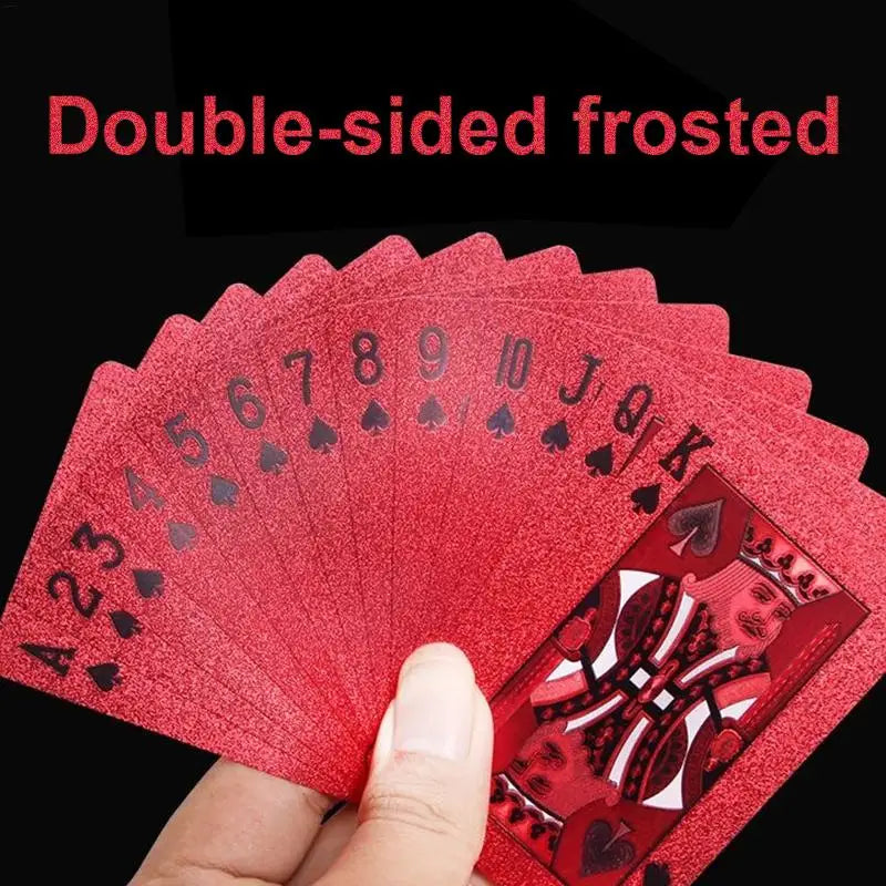 Red Waterproof PVC Playing Cards – Durable Poker Deck Poker Card Deck SPOT