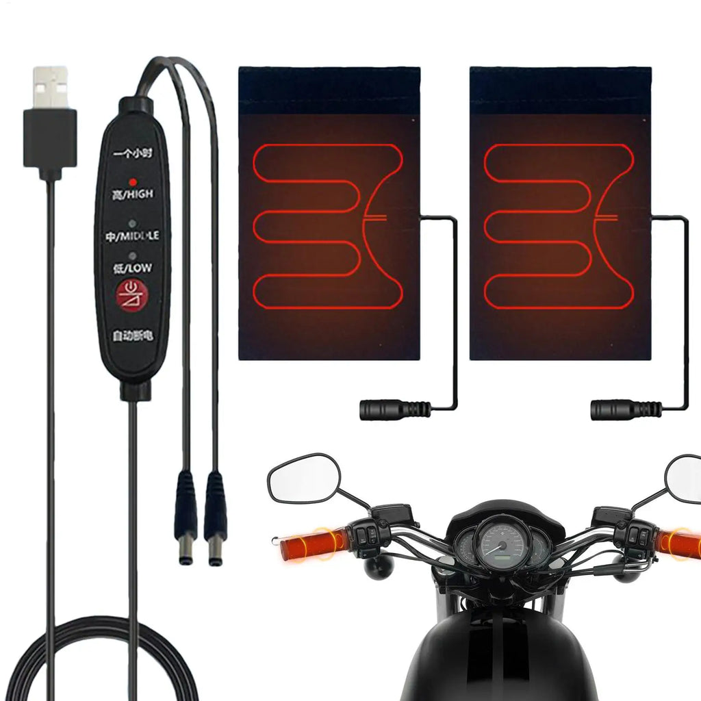 USB Heated Handlebar Grip Covers – 3 Heat Levels for Bikes Heated Handlebar Grips SPOT