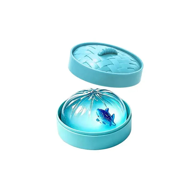 Marine Animal Shell Squeeze Toy – Glitter Mud Sensory Fun Squeeze Sensory Toy SPOT Blue B