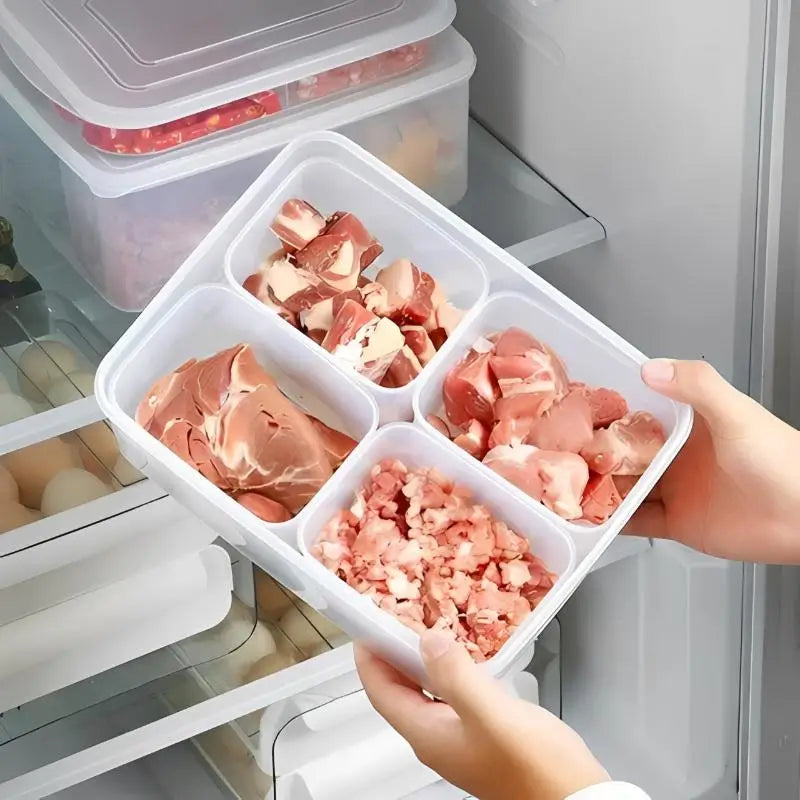 4-in-1 Stackable Refrigerator Storage Box – Food Crisper M/L Food Storage Container SPOT