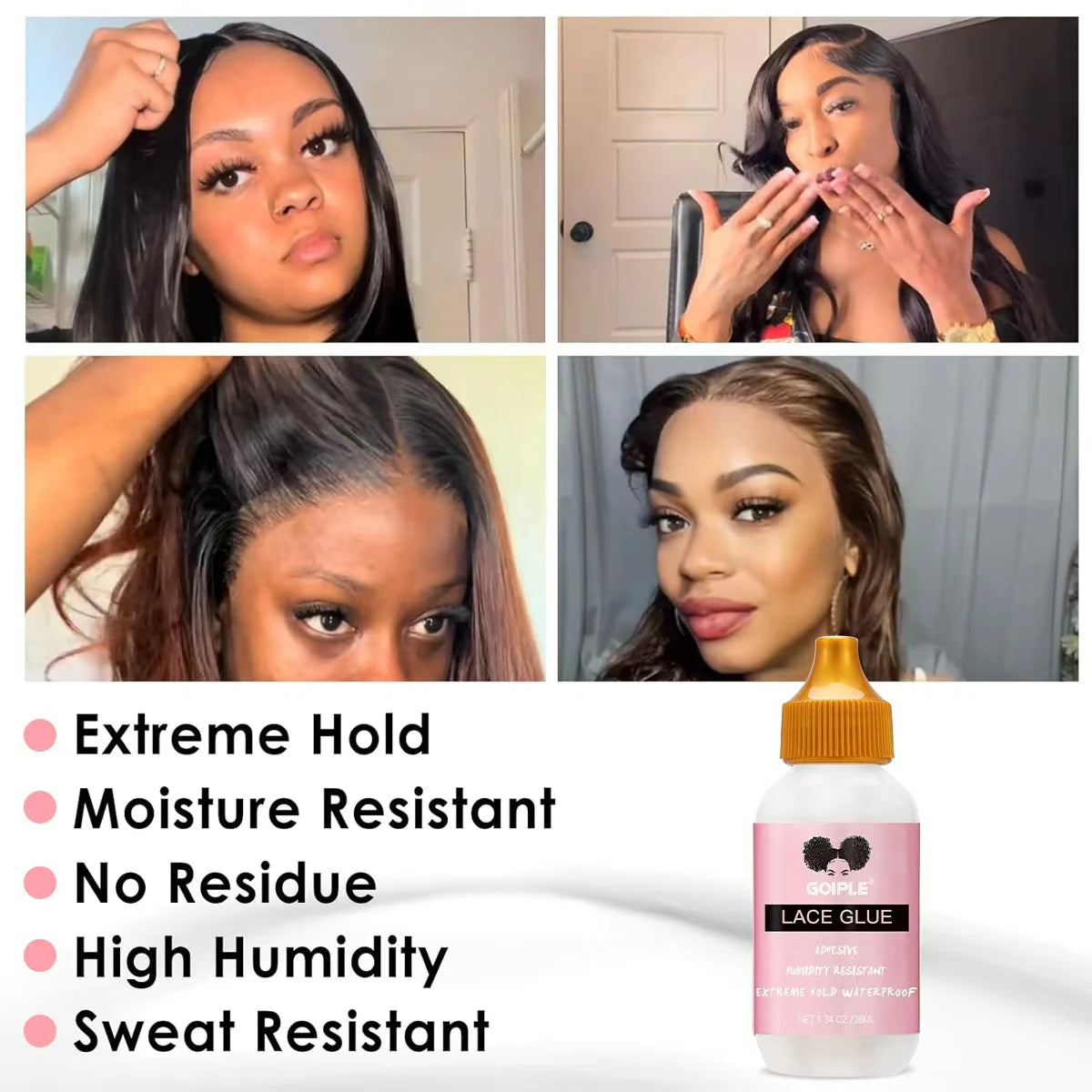 Goiple Wig Care Set – Lace Glue, Melting Spray & Edge Control Wig Care Set SPOT