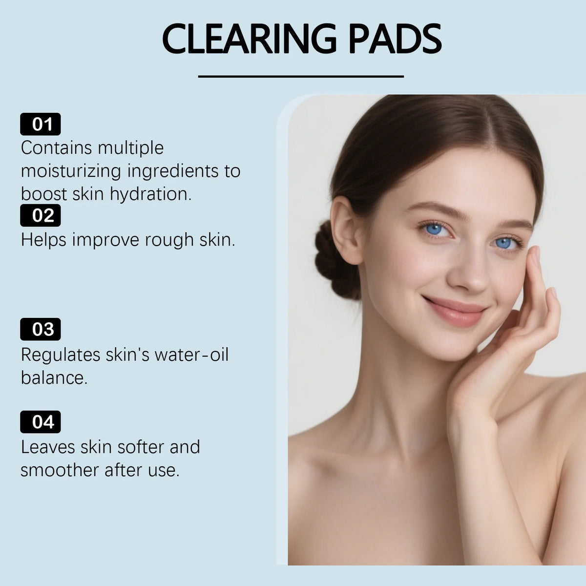 Eelhoe Salicylic Acid Toner Pads 70ct + Tweezers | BHA Exfoliant Exfoliating Toner Pads SPOT