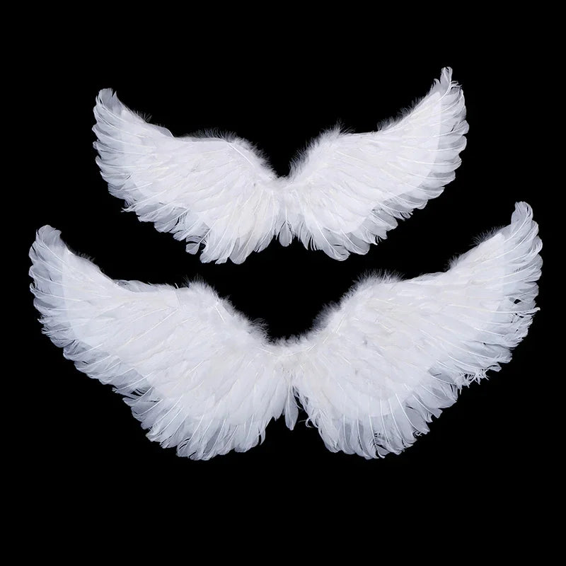 Kids White Angel Feather Wings – Swallow Shape Party Costume Kids Costume Wings SPOT