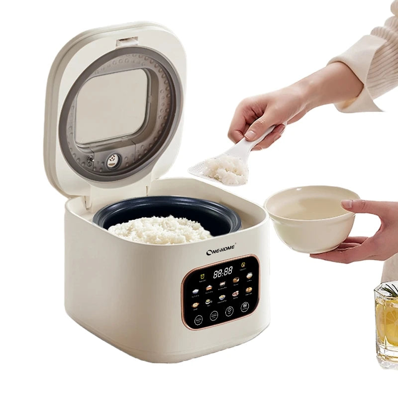 DUTRIEUX 3L Smart Visual Electric Rice Cooker – 10-Menu Touch Electric Rice Cooker SPOT White US