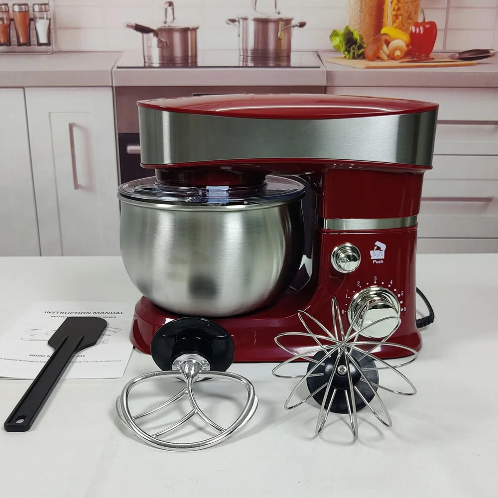 3L 300W Electric Stand Mixer – 6-Speed Tilt-Head Dough Mixer Electric Stand Mixer SPOT