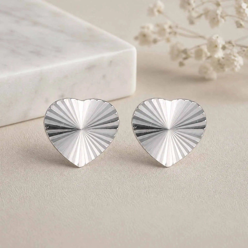 Meaeguet Heart Stud Earrings – Waterproof Stainless Steel Stud Earrings SPOT