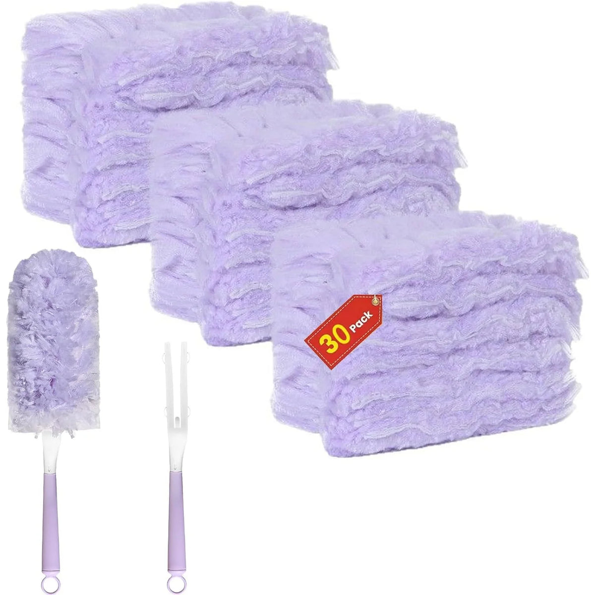 Heavy-Duty Fluffy Fiber Duster Set – Multi-Surface Cleaning Tool Duster Cleaning Set SPOT