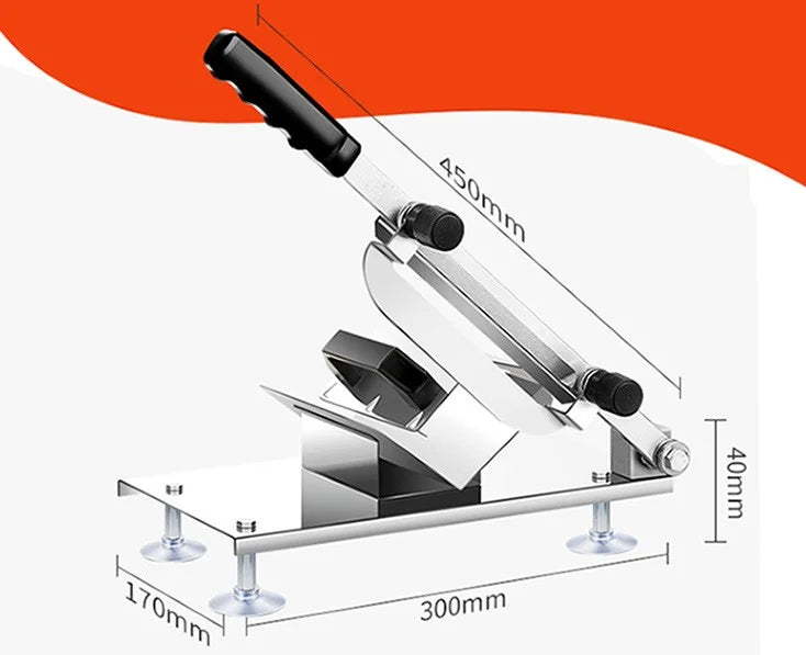 DUTRIEUX Manual Meat Slicer – Adjustable 0.3–15mm Thickness Manual Meat Slicer SPOT