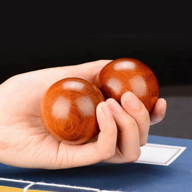 2-Pack Wooden Rolling Ball Set – Hand Massage & Exercise Wooden Massage Balls SPOT