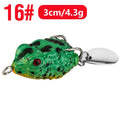 Mini Frog Fishing Lure 3cm 4.3g – 16 Colors Double Hook Fishing Lure SPOT A16