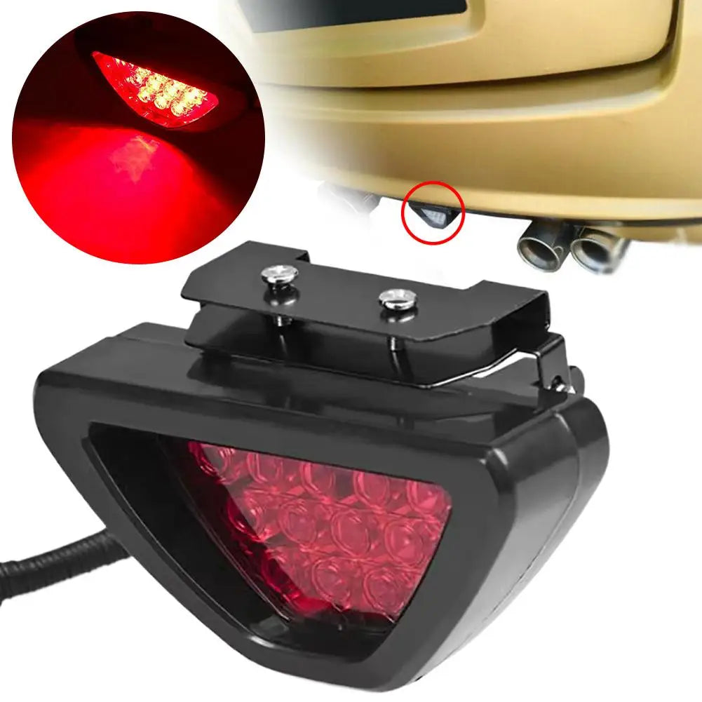 F1 Style Triangle LED Brake Light 12V – Car & Motorcycle LED Brake Light SPOT