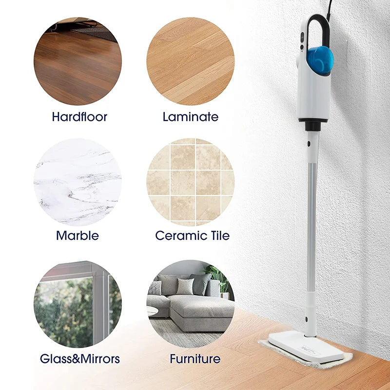 DUTRIEUX 1500W Handheld Steam Mop – Floor & Furniture Cleaner Steam Mop Cleaner SPOT