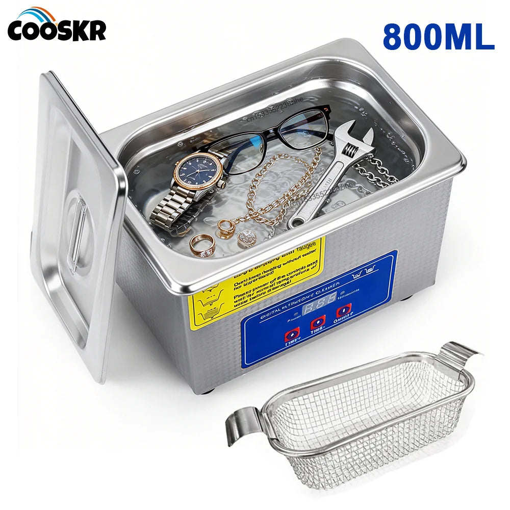 Raugee 35W 40kHz Ultrasonic Cleaner – Jewelry, Glasses & Watches Ultrasonic Cleaner SPOT