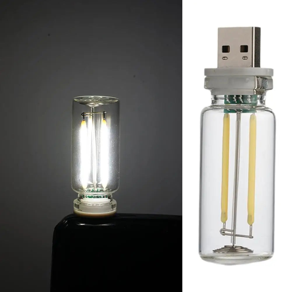 USB LED Filament Night Light – Touch Dimmer Atmosphere Lamp USB Atmosphere Lamp SPOT Natural White